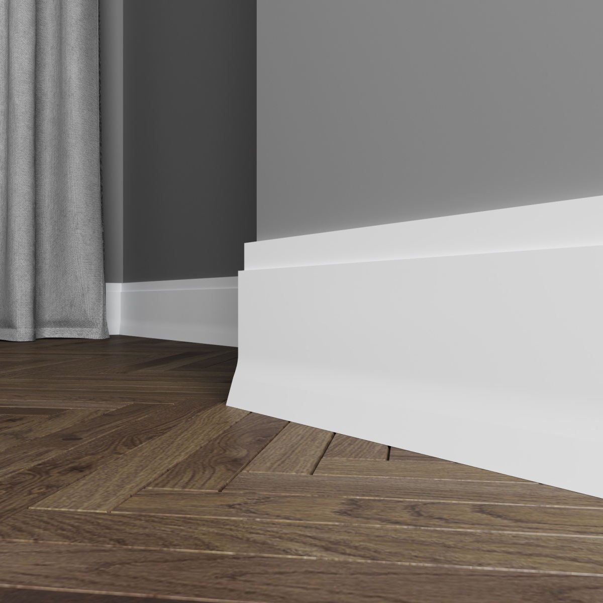 Плинтус под покраску Ultrawood Base 0009 i 2000х107х15 мм